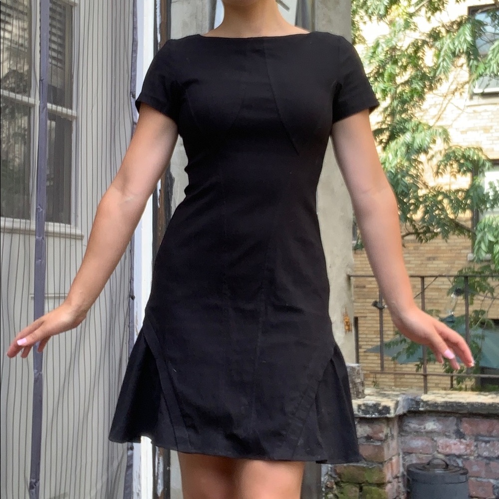 Zac Posen Short Sleeve Little Black Dress